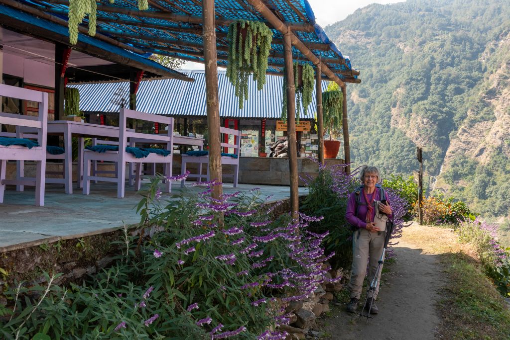 Arrivée à Landruck (1600 m) . Vue sa faible altitude, c'est un vrai village avec des habitants de tous âges